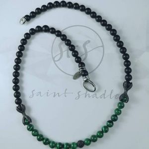 men's gemstone necklace by Saint Shadle